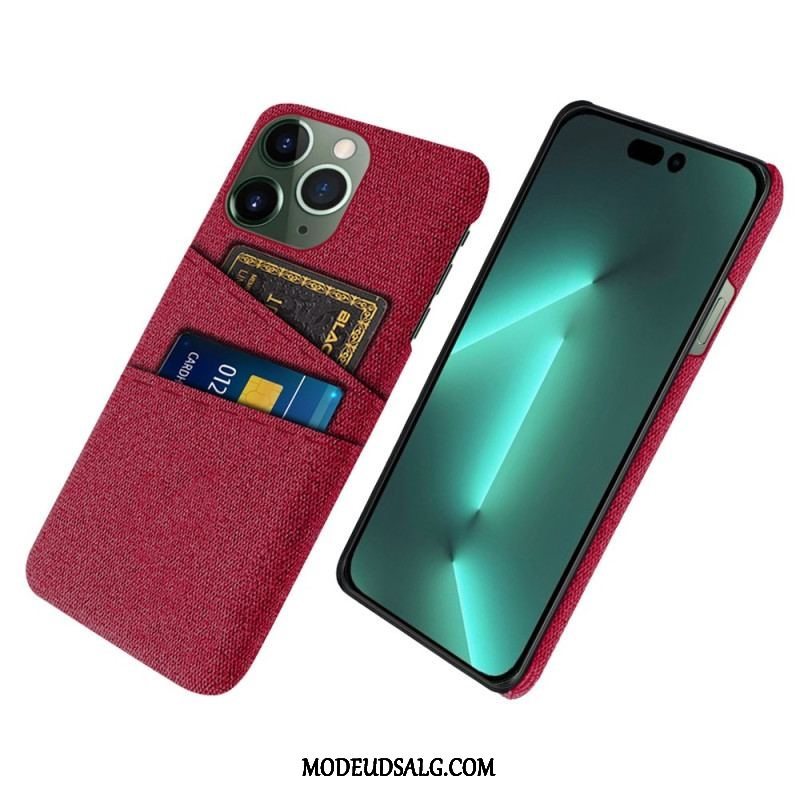 Cover iPhone 14 Pro Max Kortholder I Stof