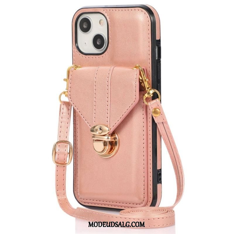 Cover iPhone 14 Punge Etui Crossbody Tegnebog