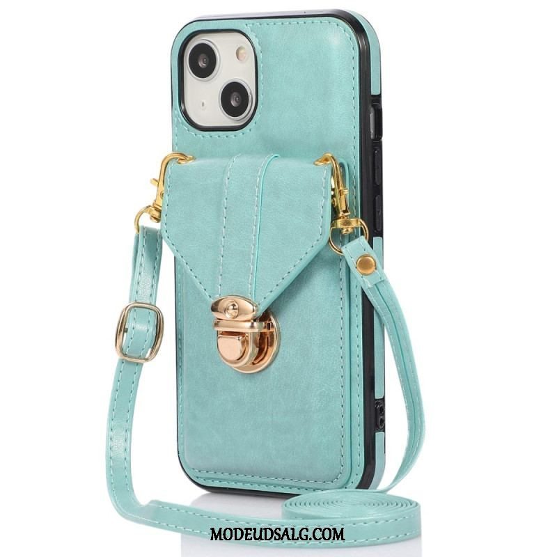 Cover iPhone 14 Punge Etui Crossbody Tegnebog