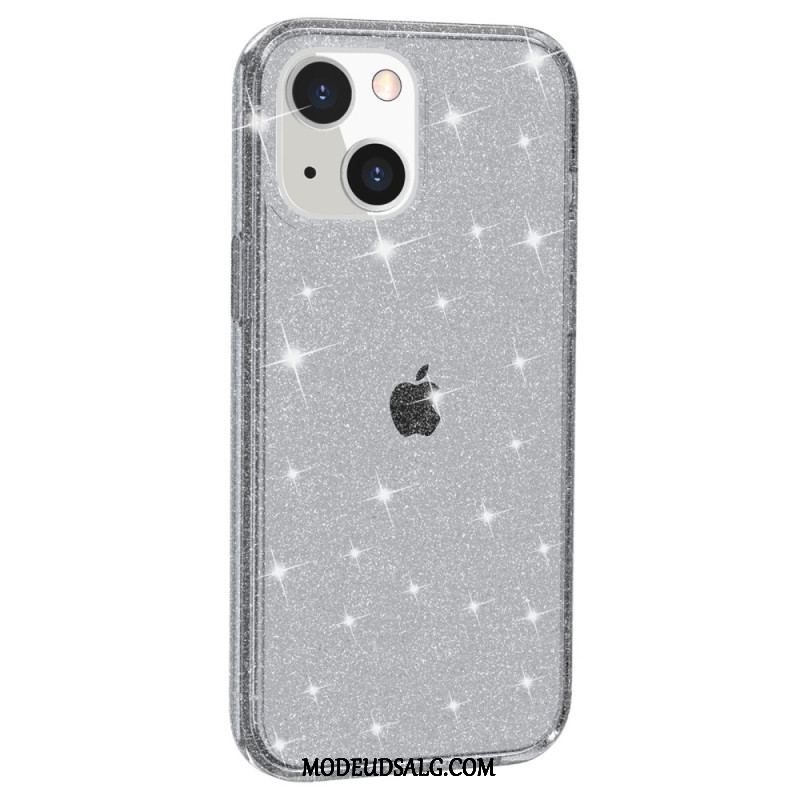 Cover iPhone 15 Gennemsigtig Glitter