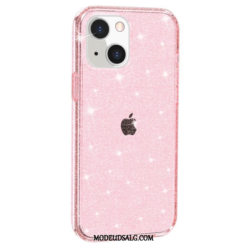 Cover iPhone 15 Gennemsigtig Glitter