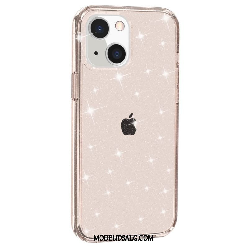 Cover iPhone 15 Gennemsigtig Glitter