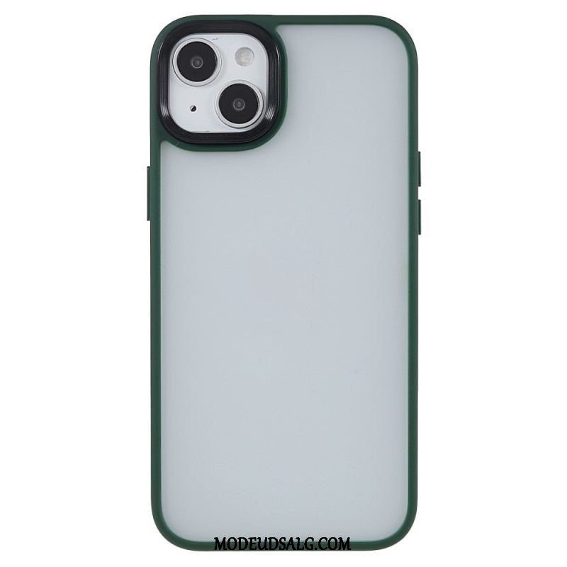 Cover iPhone 15 Plus Akrylbagside Og Silikonekanter