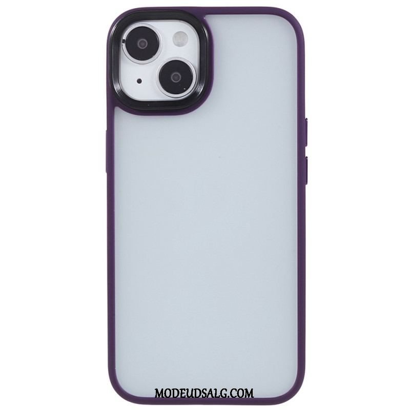 Cover iPhone 15 Plus Akrylbagside Og Silikonekanter