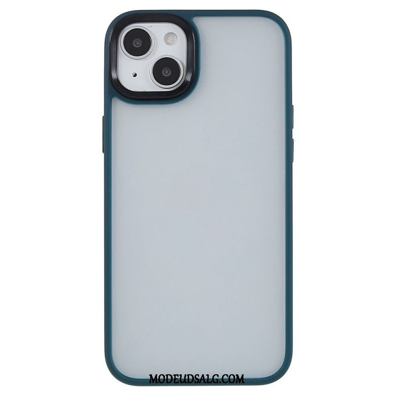 Cover iPhone 15 Plus Akrylbagside Og Silikonekanter