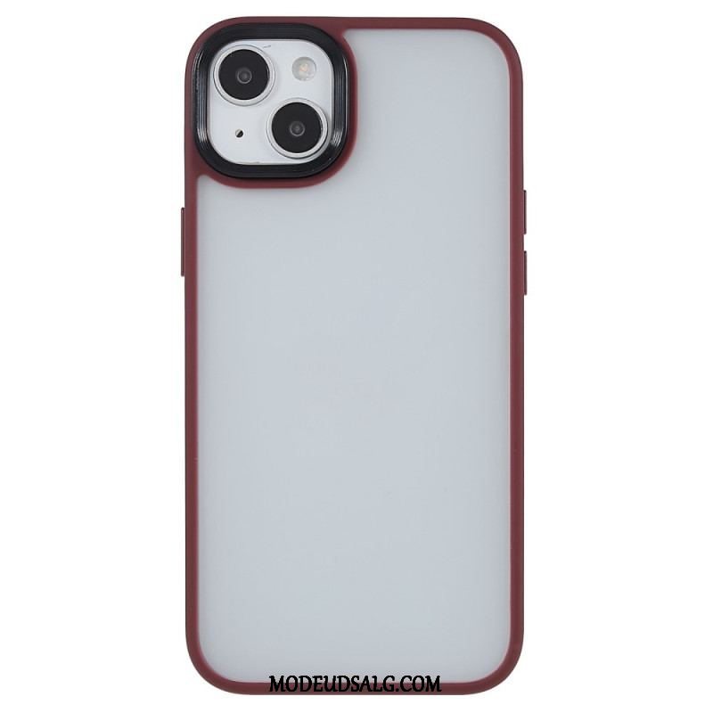 Cover iPhone 15 Plus Akrylbagside Og Silikonekanter