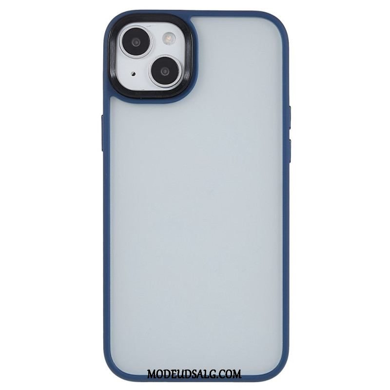 Cover iPhone 15 Plus Akrylbagside Og Silikonekanter