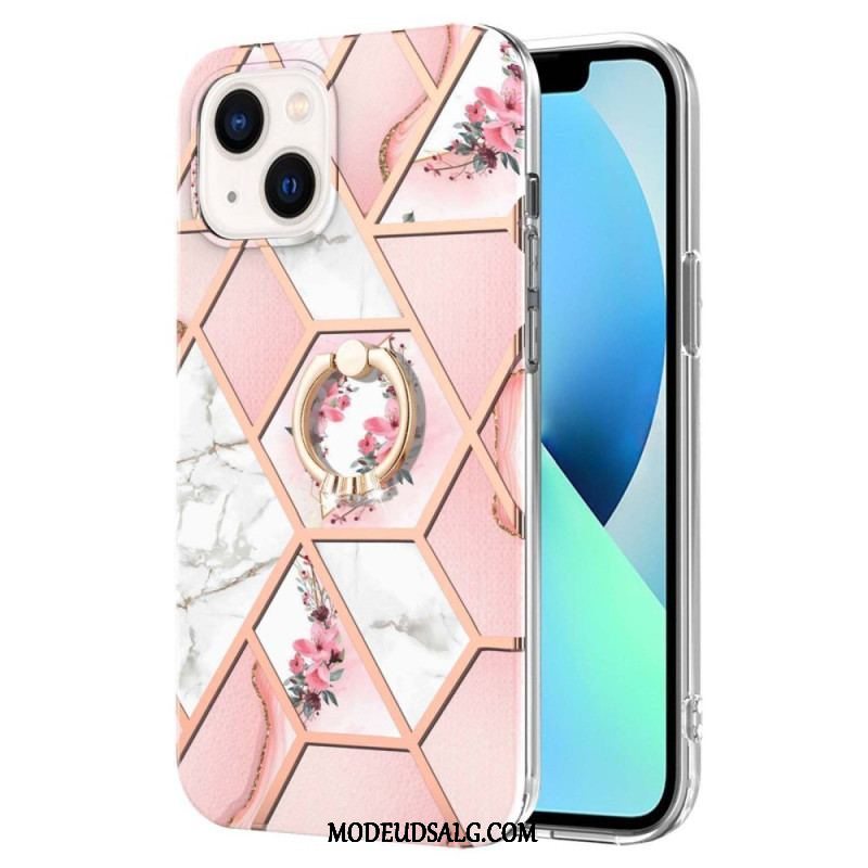 Cover iPhone 15 Plus Blomster Ring-holder