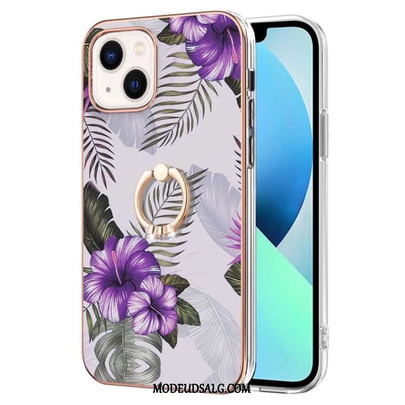 Cover iPhone 15 Plus Blomster Ring-holder