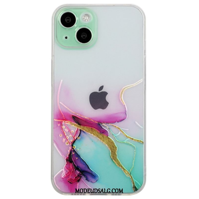 Cover iPhone 15 Plus Fleksibel Marmor