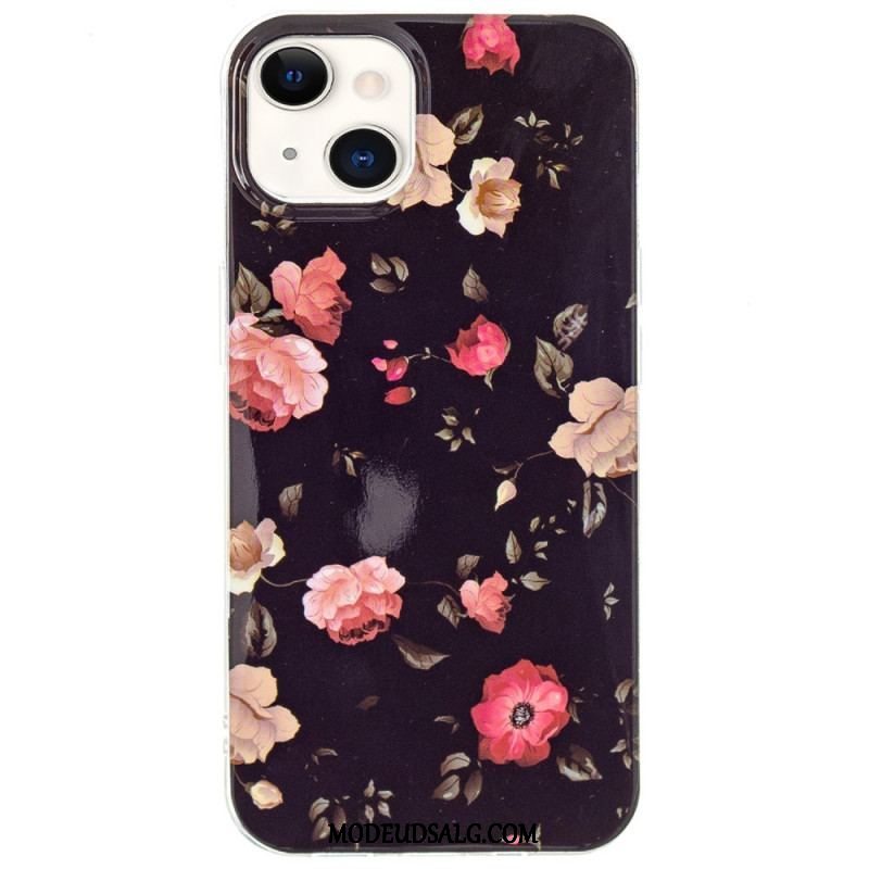 Cover iPhone 15 Plus Fluorescerende Blomster