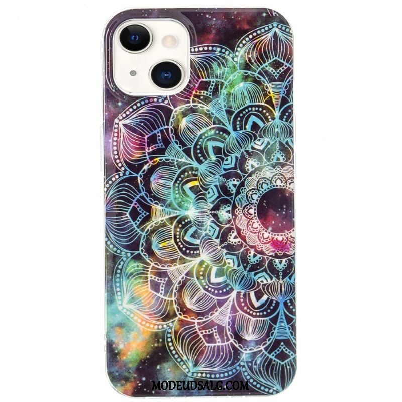 Cover iPhone 15 Plus Fluorescerende Mandala