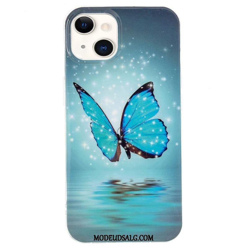 Cover iPhone 15 Plus Fluorescerende Sommerfugle