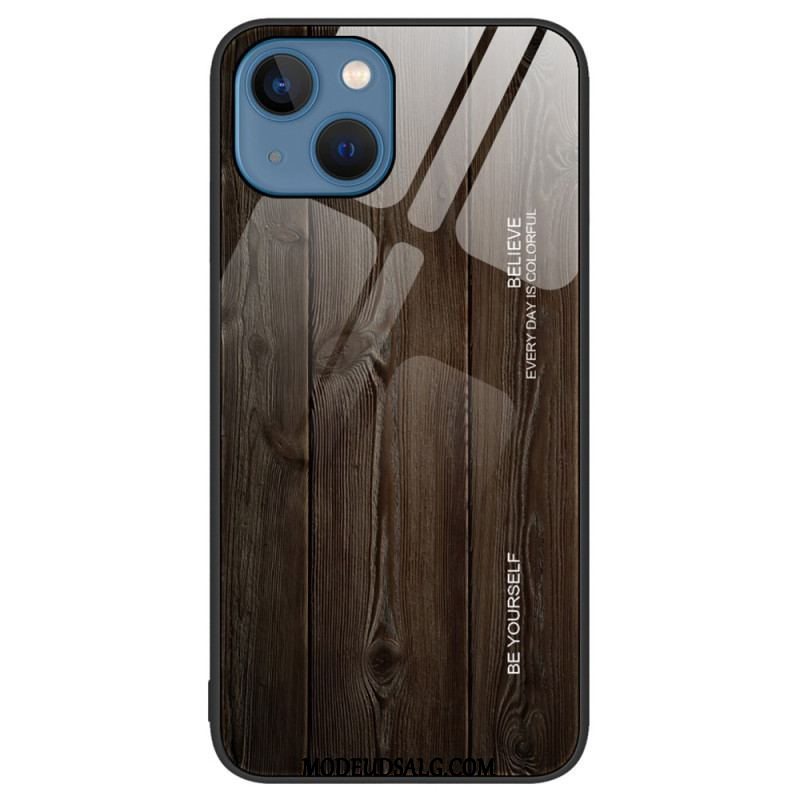 Cover iPhone 15 Plus Hærdet Glas Træ Design