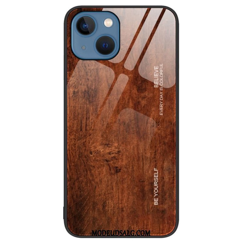 Cover iPhone 15 Plus Hærdet Glas Træ Design