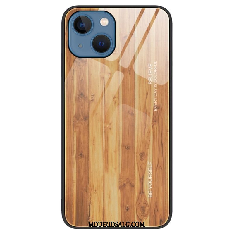 Cover iPhone 15 Plus Hærdet Glas Træ Design