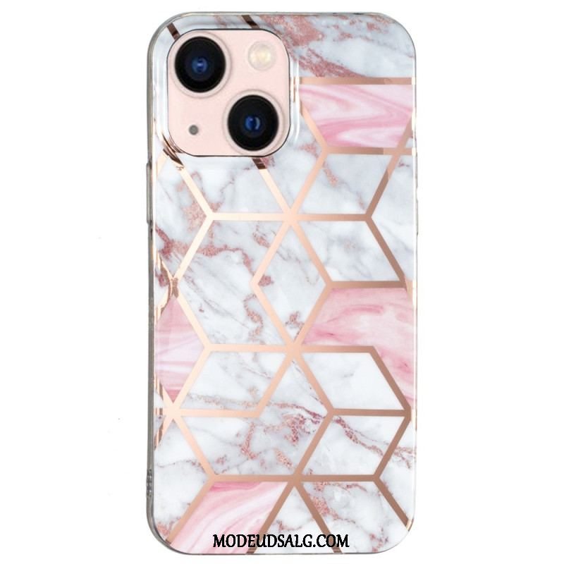 Cover iPhone 15 Plus Prangende Geometrisk Marmor