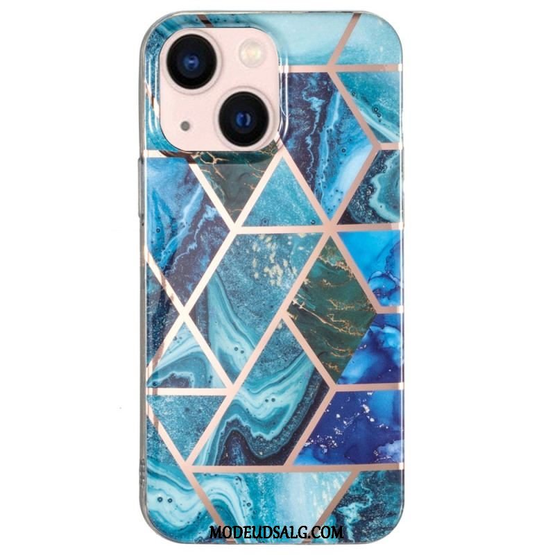 Cover iPhone 15 Plus Prangende Geometrisk Marmor