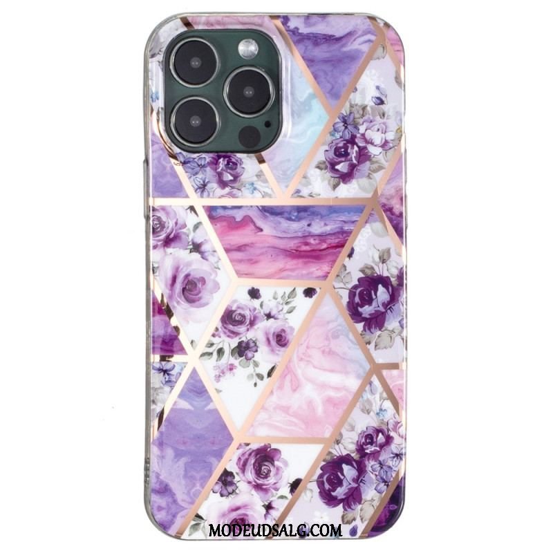 Cover iPhone 15 Pro Blomstermarmor