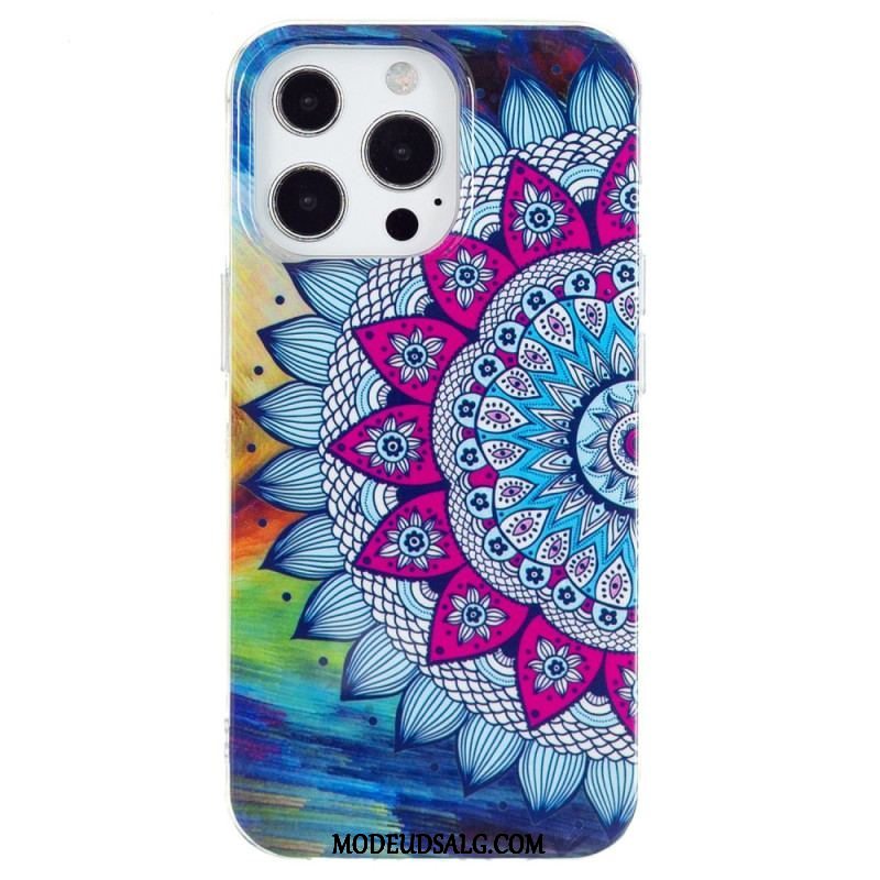 Cover iPhone 15 Pro Fluorescerende Mandala