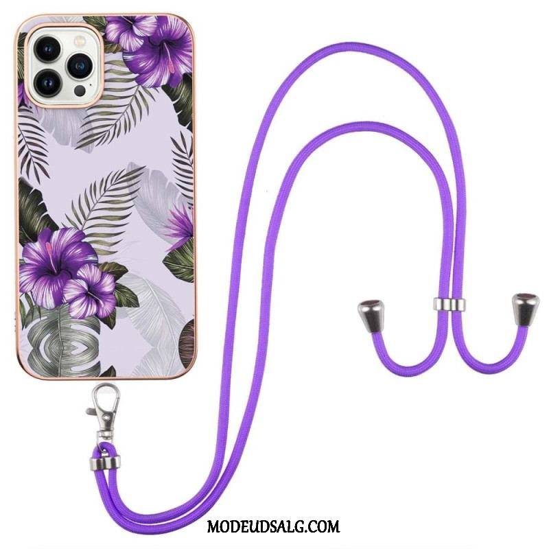 Cover iPhone 15 Pro Max Med Snor Med Blomstersnor