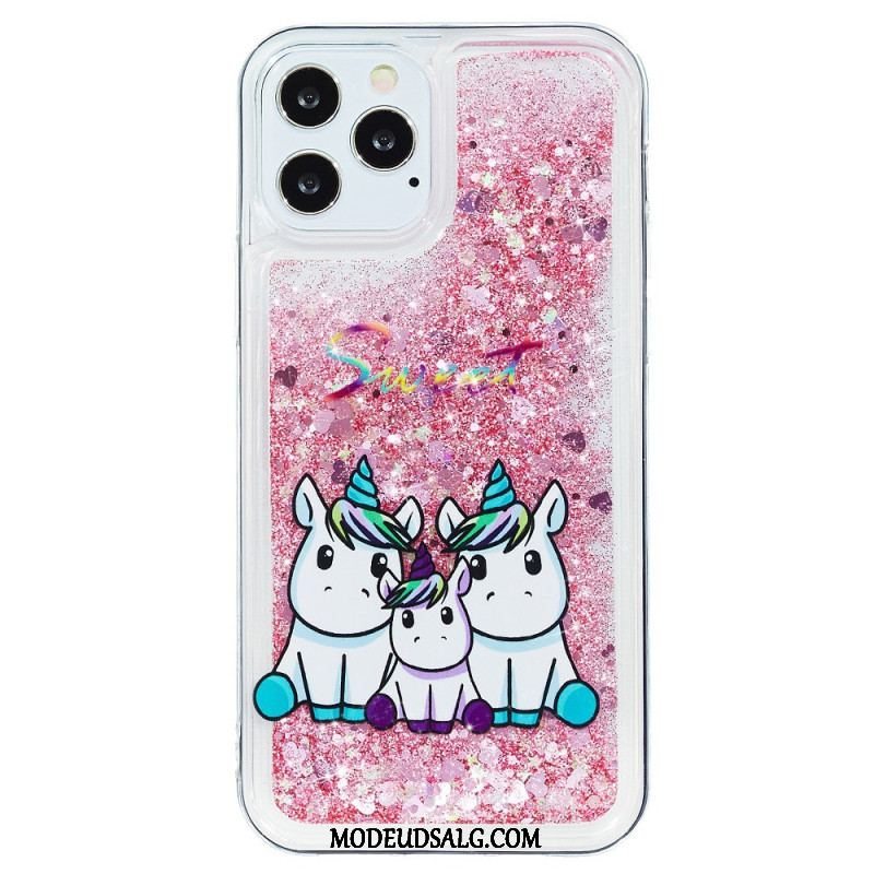 Cover iPhone 15 Pro Max Unicorn Glitter