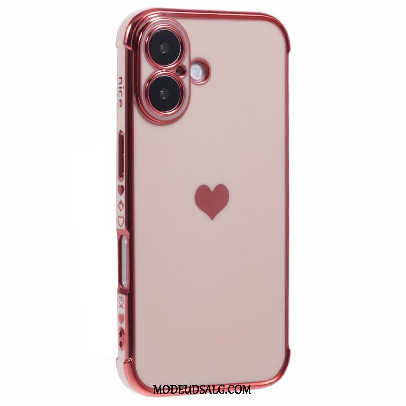 Cover iPhone 16 Plus Hjerte