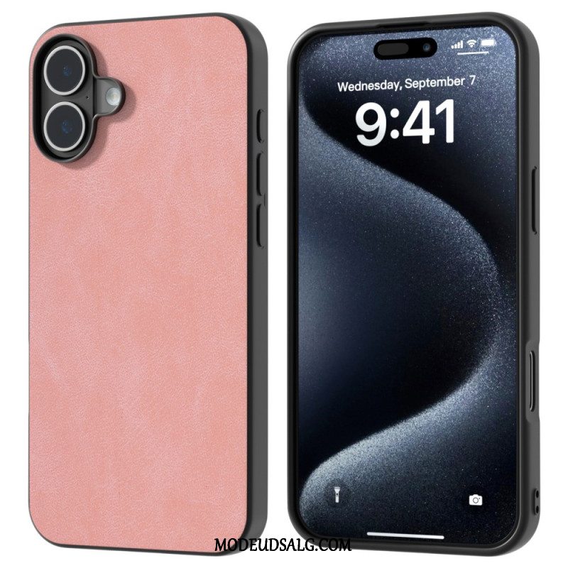 Cover iPhone 16 Plus Læderstil