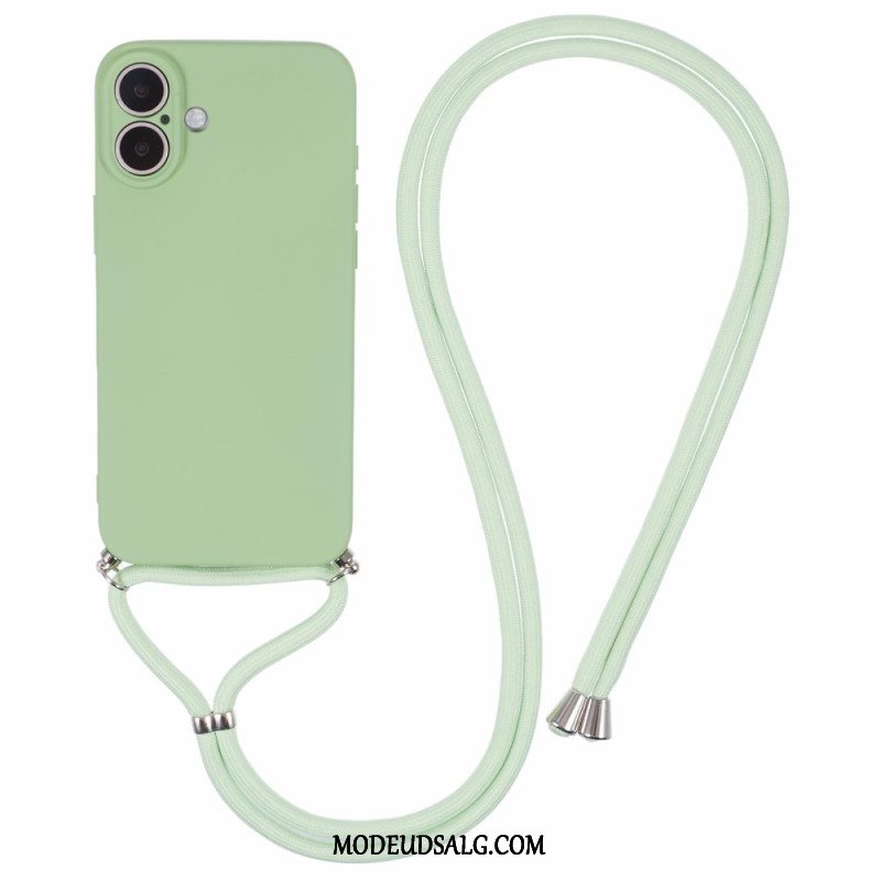 Cover iPhone 16 Plus Med Silikonesnor