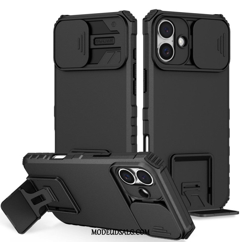 Cover iPhone 16 Plus Telefon Etui Kameraskyder Og Support