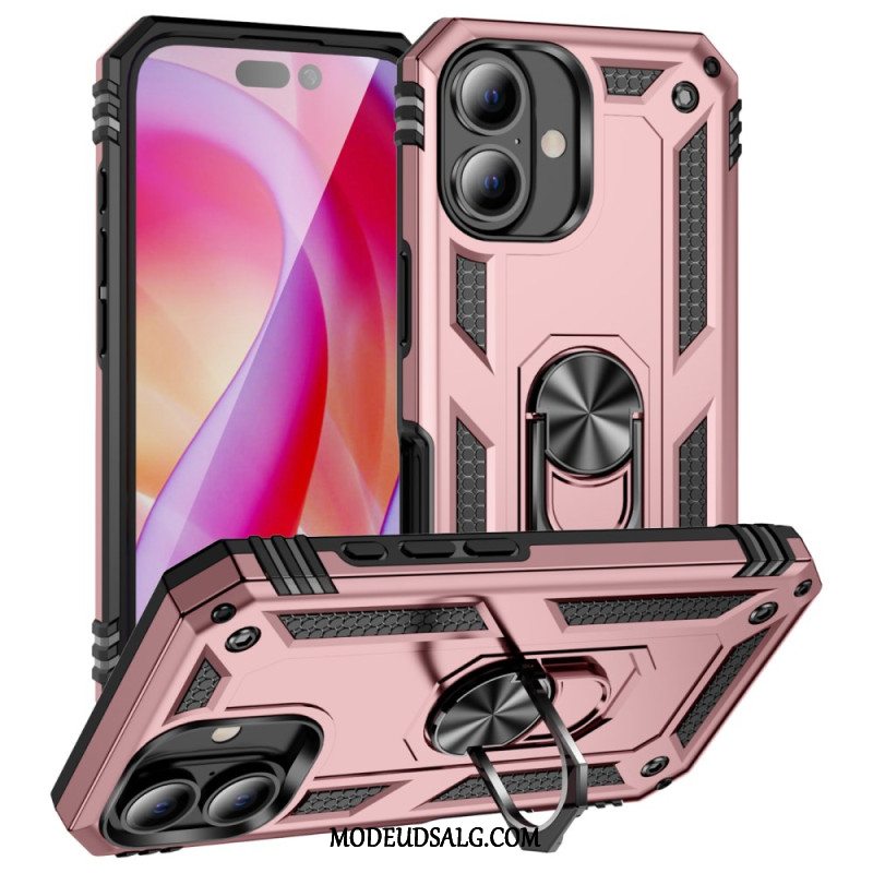 Cover iPhone 16 Plus Telefon Etui Ring-støtte