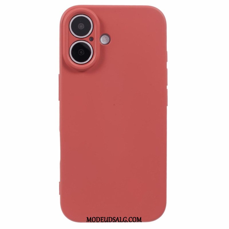 Cover iPhone 16 Plus Telefon Etui Silikonefiberfor