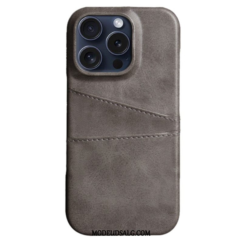 Cover iPhone 16 Pro Max Dobbelt Kortholder