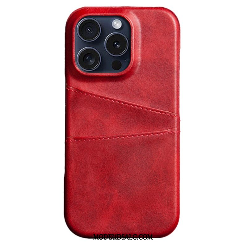 Cover iPhone 16 Pro Max Dobbelt Kortholder