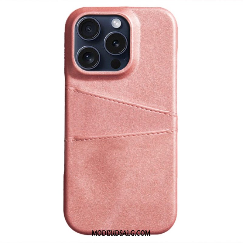 Cover iPhone 16 Pro Max Dobbelt Kortholder