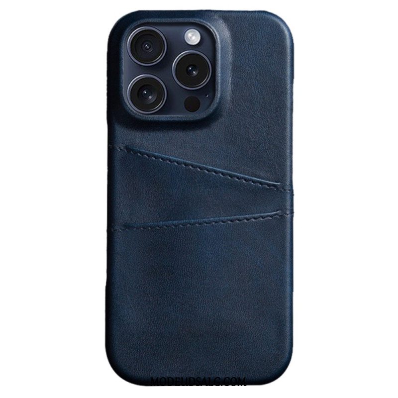 Cover iPhone 16 Pro Max Dobbelt Kortholder