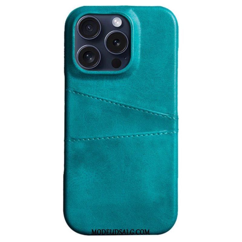 Cover iPhone 16 Pro Max Dobbelt Kortholder