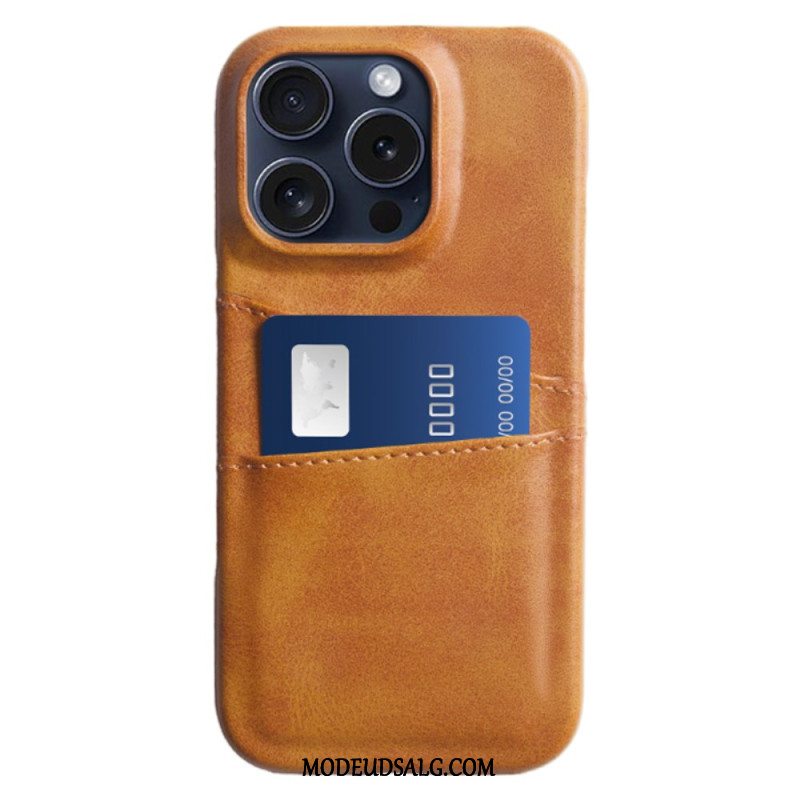 Cover iPhone 16 Pro Max Dobbelt Kortholder