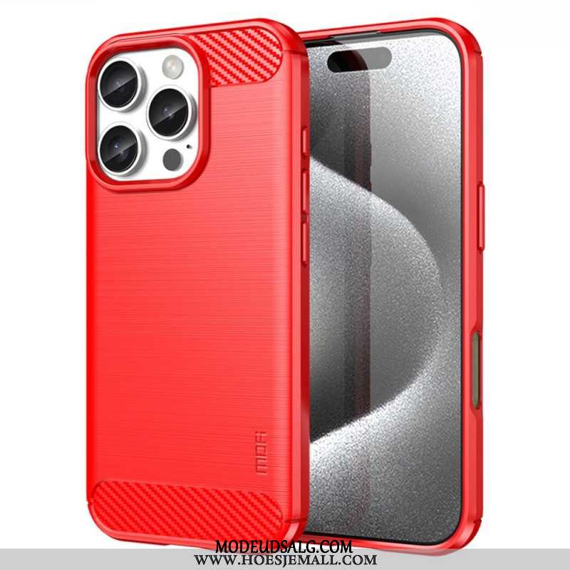 Cover iPhone 16 Pro Max Telefon Etui Mofi Børstet Kulfiber