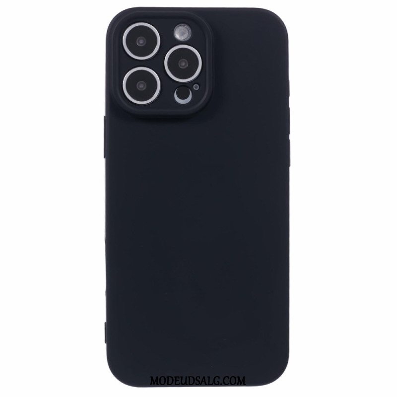 Cover iPhone 16 Pro Telefon Etui Silikone Med Fiberfor