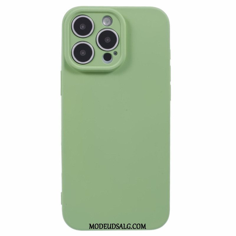 Cover iPhone 16 Pro Telefon Etui Silikone Med Fiberfor