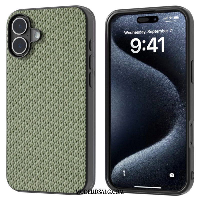 Cover iPhone 16 Telefon Etui Abeel Carbon Fiber Texture