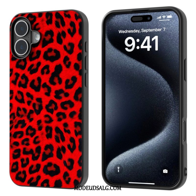 Cover iPhone 16 Telefon Etui Leopardstil