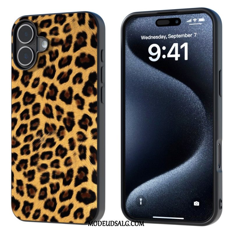 Cover iPhone 16 Telefon Etui Leopardstil