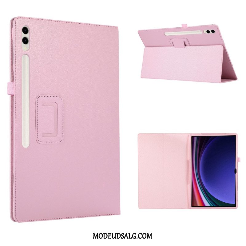 Etui Samsung Galaxy Tab S9 Ultra Litchi Læder Style