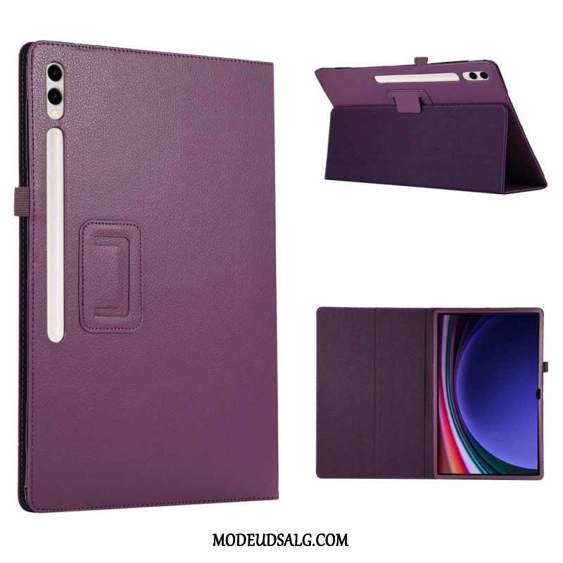 Etui Samsung Galaxy Tab S9 Ultra Litchi Læder Style