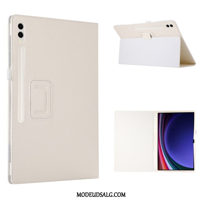 Etui Samsung Galaxy Tab S9 Ultra Litchi Læder Style