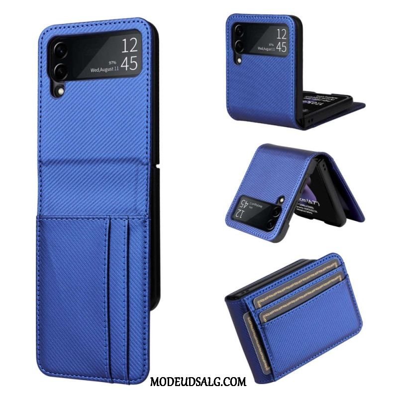 Etui Samsung Galaxy Z Flip 4 Flip Cover Retro Kortholder I Lædereffekt