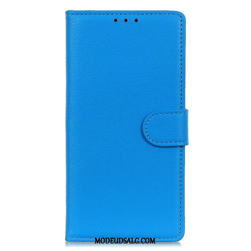 Flip Cover Huawei Mate 50 Pro Traditionelt Imiteret Læder