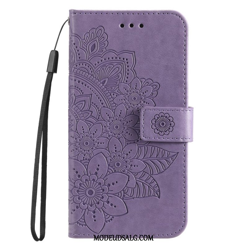 Flip Cover Huawei Nova 11 Pro Blomstertryksrem